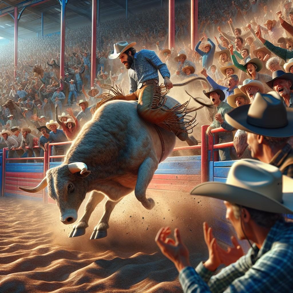 Rodeo excitement at arena