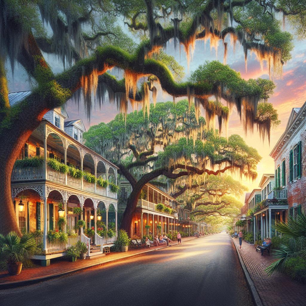 Southern town charm portrait.