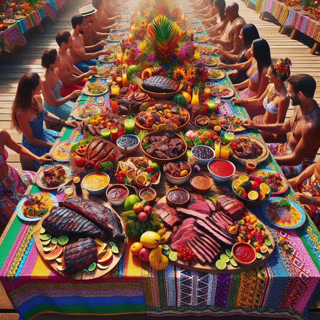 Vibrant Brazilian BBQ Feast