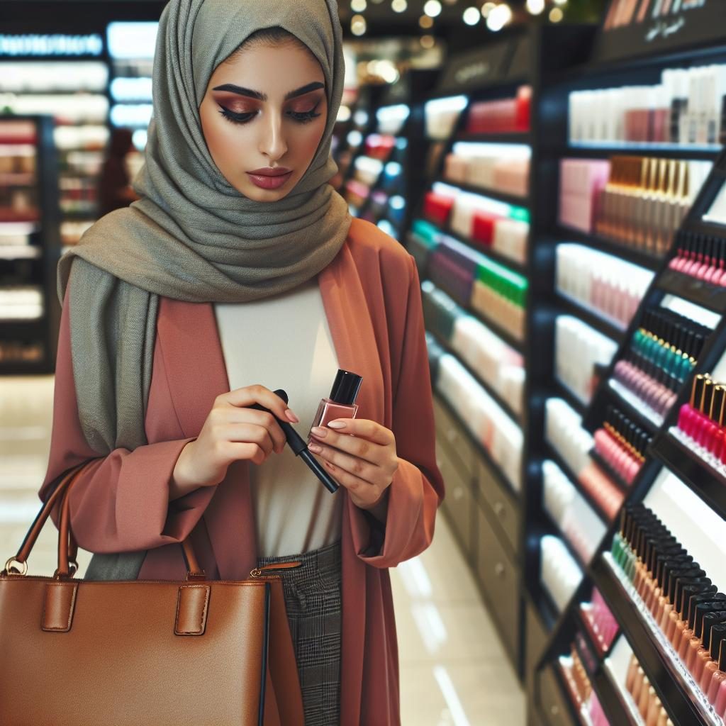 Woman shoplifting in ULTA