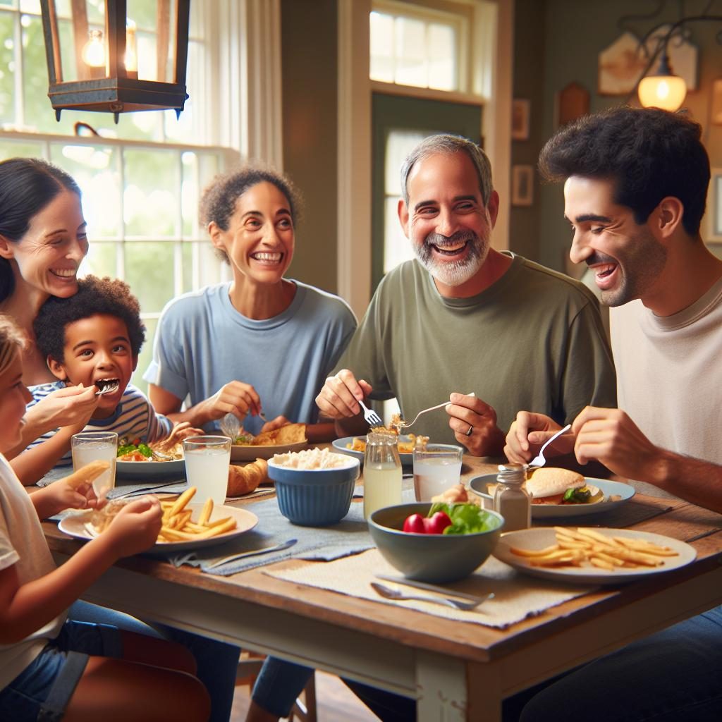 Family dining in Lexington