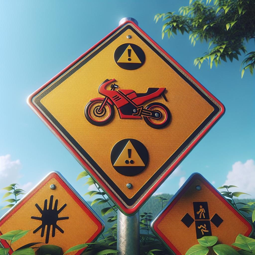 Motorcycle Safety Warning Sign