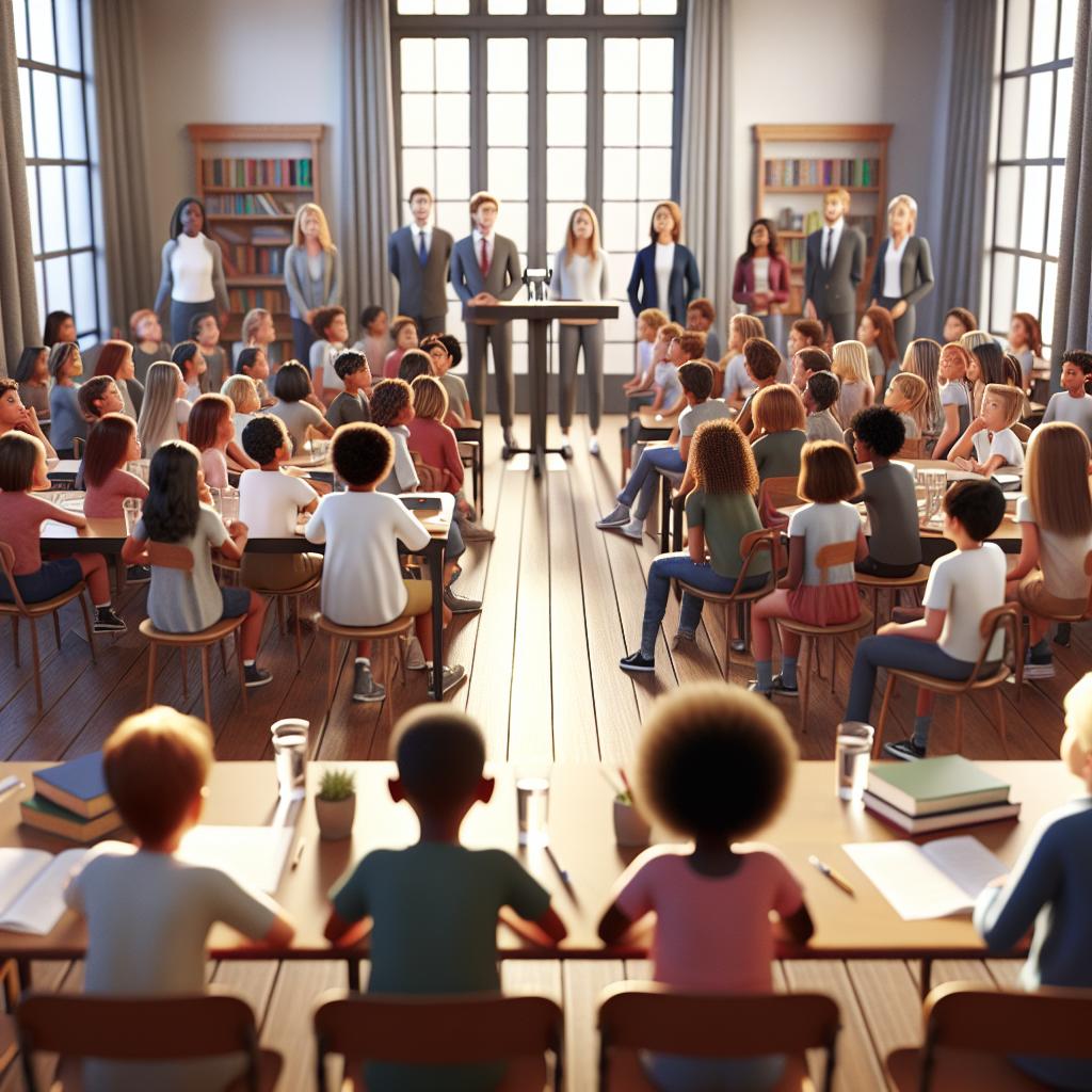 Kids meeting school board candidates