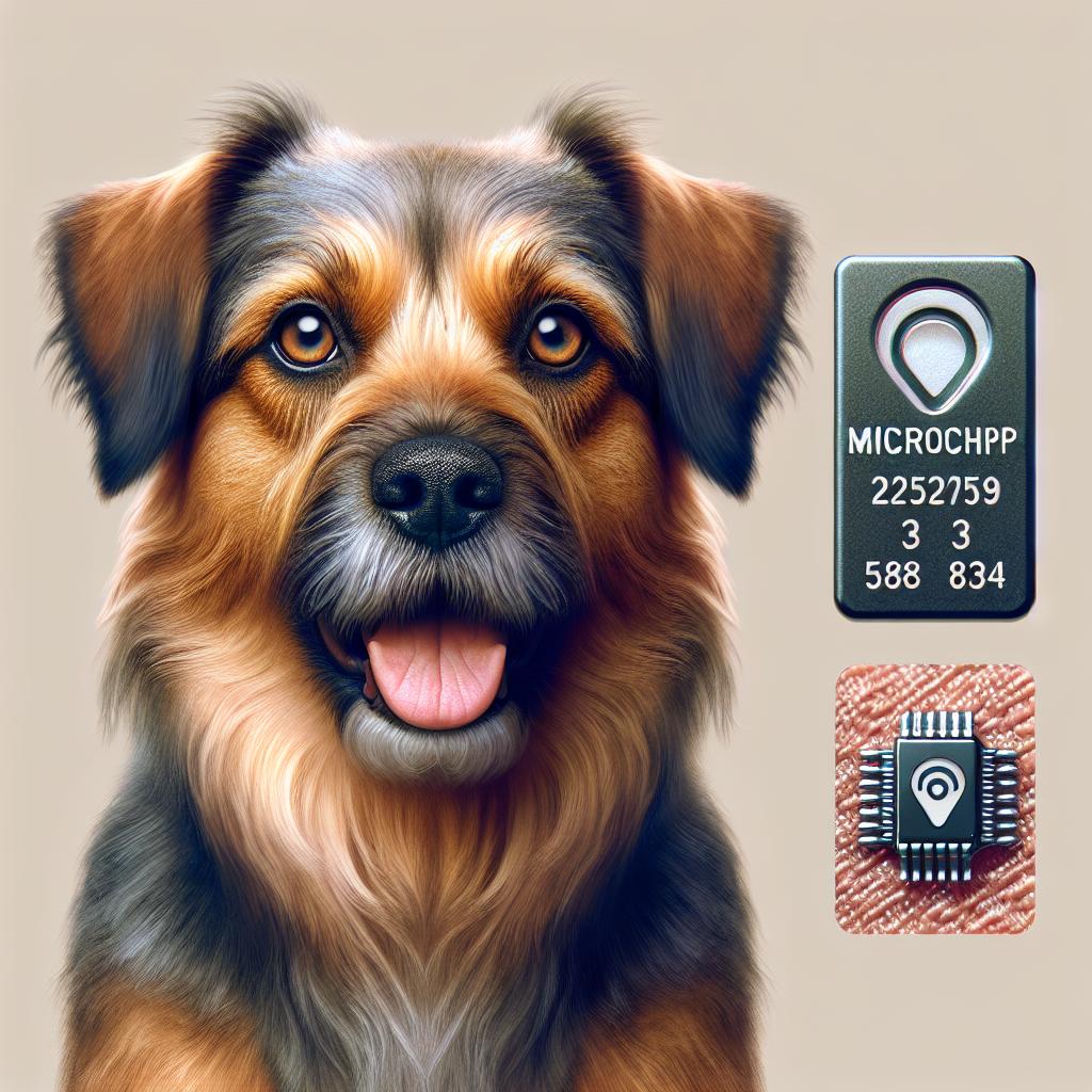 Microchipped Dog Portrait