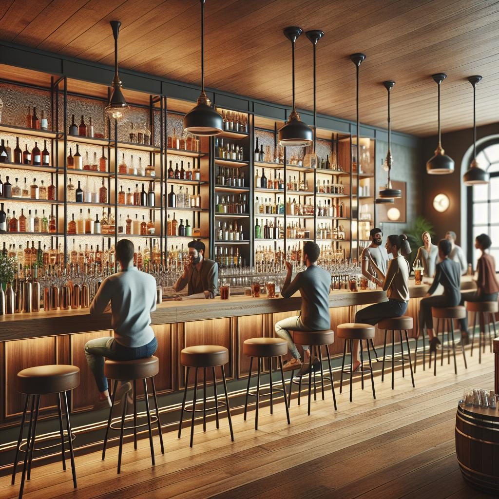 Renovated bar interior