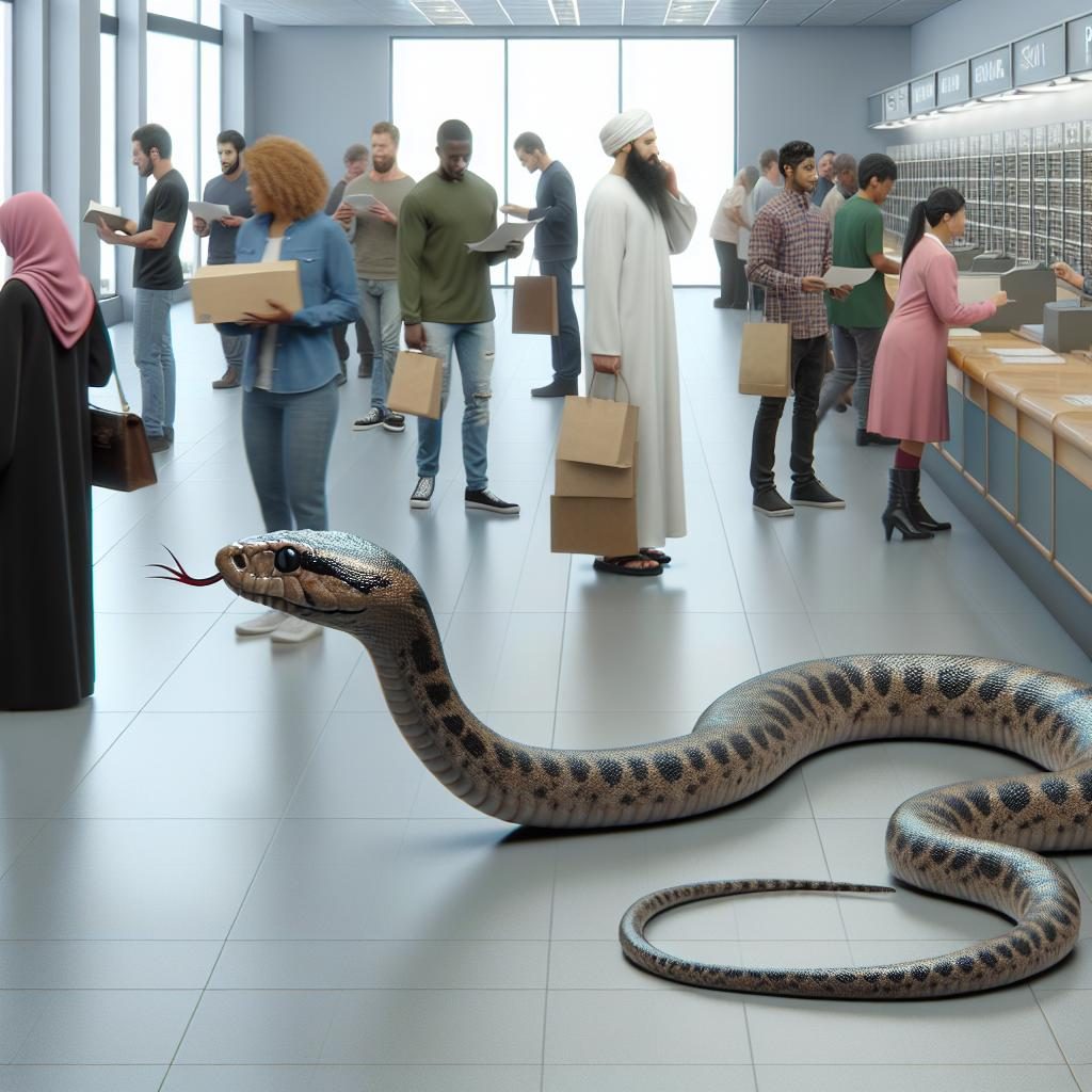 Snake at Post Office