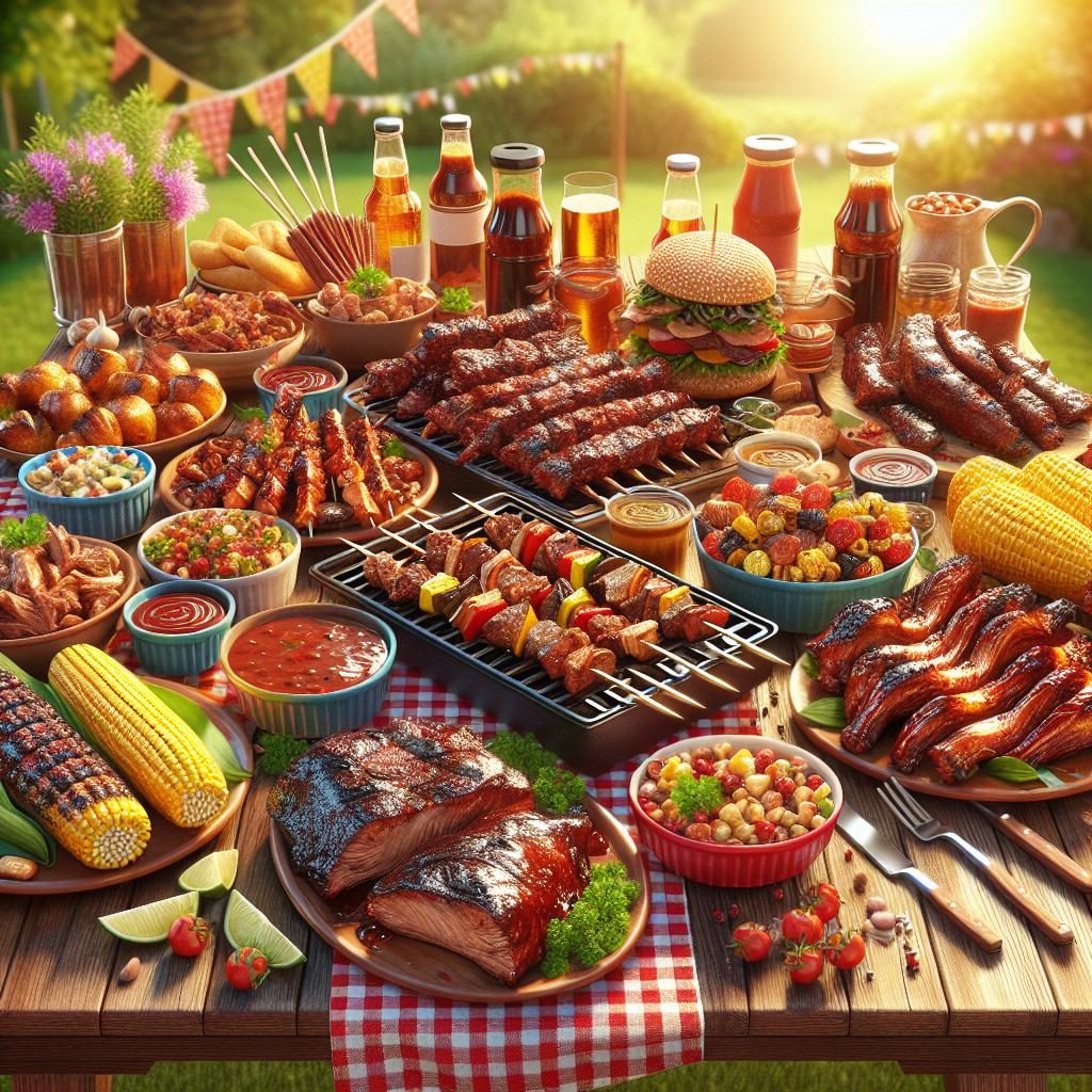 Barbecue Feast Spread