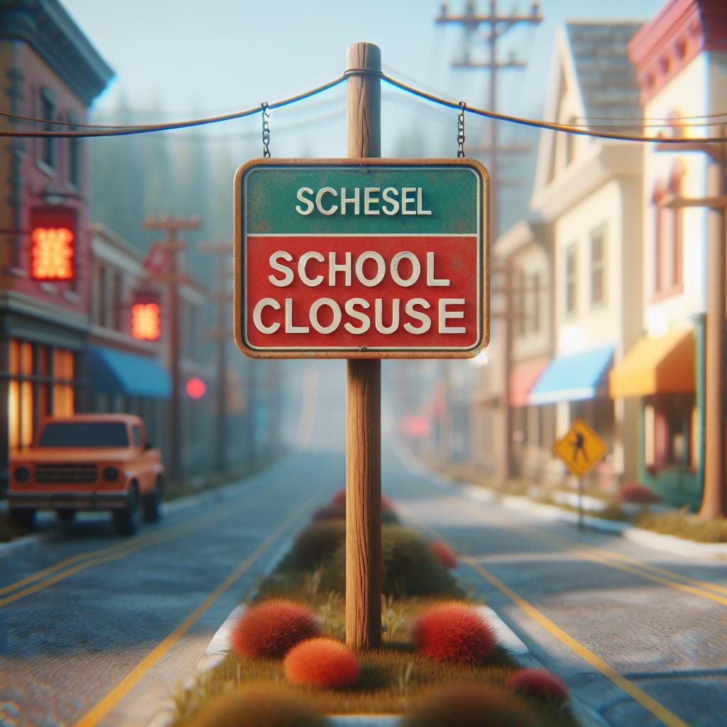 School Closure Sign