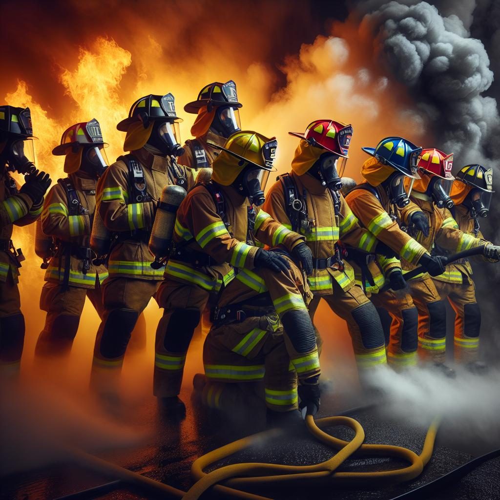 Firefighters in Action