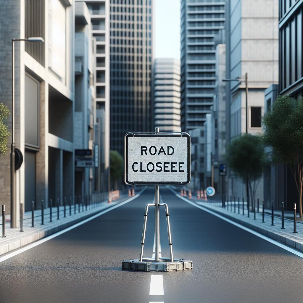 Road Closure Sign