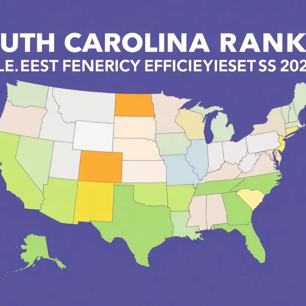 South Carolina Ranked as Least Energy Efficient State in the Nation