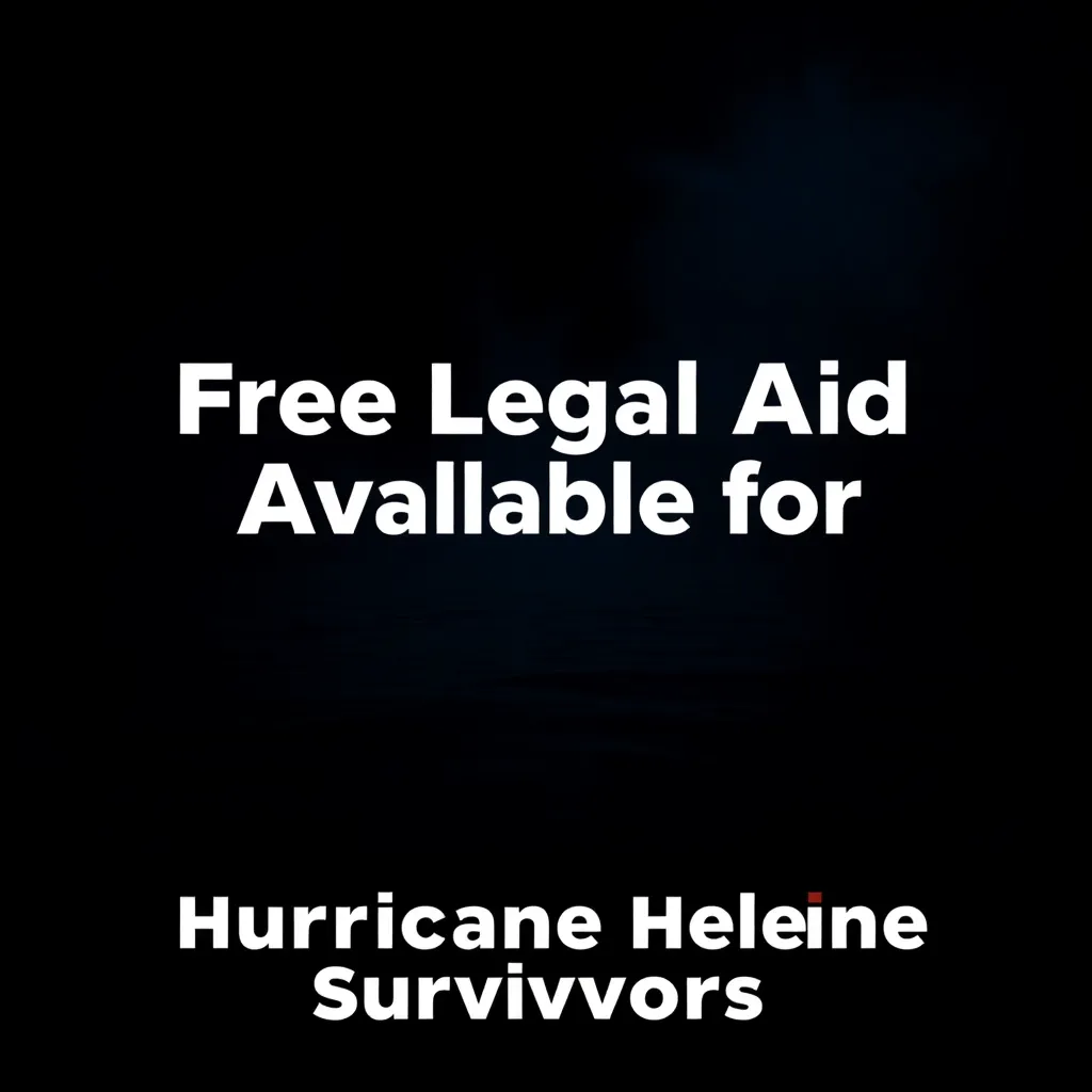 Free Legal Aid Available for Hurricane Helene Survivors in South Carolina