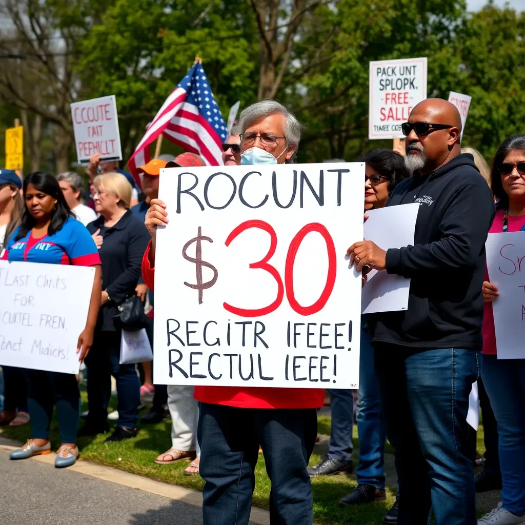 Lexington County Residents Rally Against Proposed $30 Vehicle Registration Fee for Road Improvements