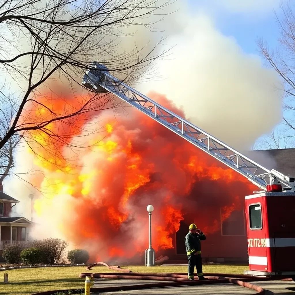 Fire Engulfs Columbia Home, No Injuries Reported Thanks to Swift Emergency Response