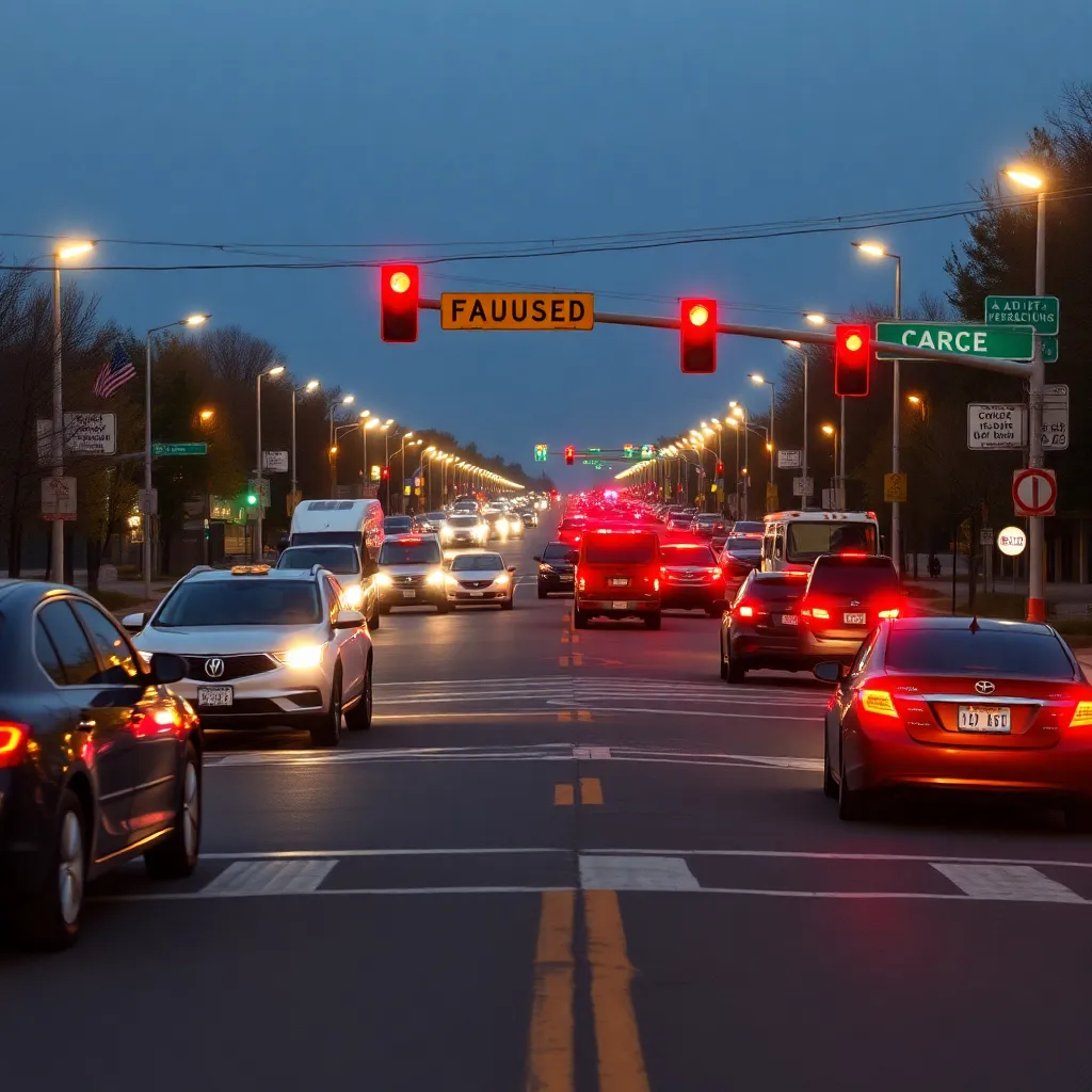 Traffic Jam Resolved: Lexington Intersection Reopens After Late-Night Accident