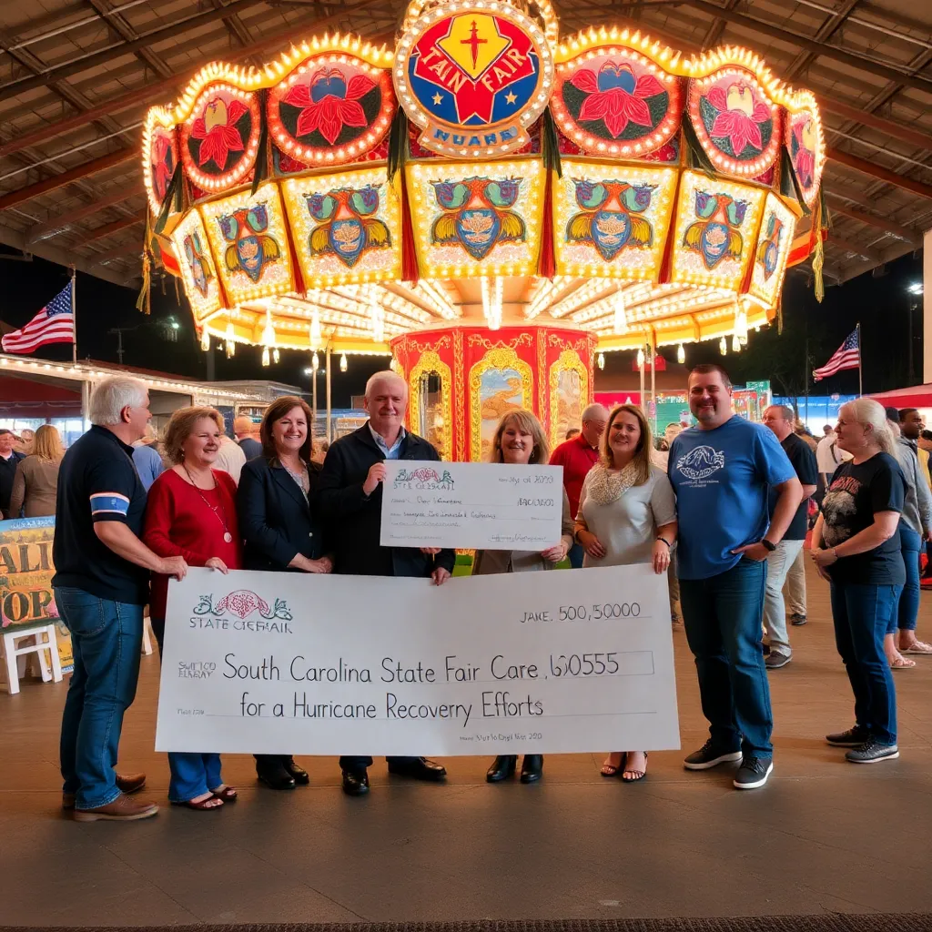 Community Unites as South Carolina State Fair Donates $200,000 for Hurricane Helene Recovery Efforts