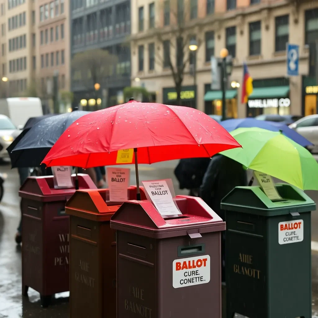 Columbia Rains Don't Deter Voter Engagement in Crucial Election Showdown