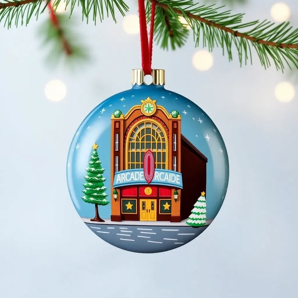 Columbia Unveils Stunning Holiday Ornament Celebrating Arcade Building