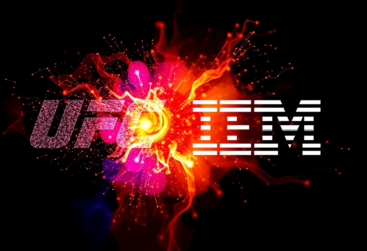 IBM and UFC logos representing their partnership.