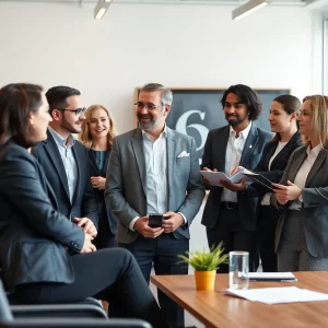 BriteCap Financial leaders discussing strategy in a modern office