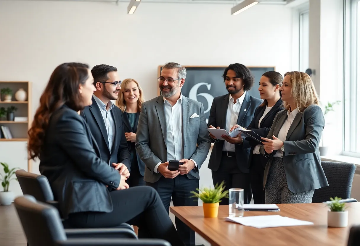 BriteCap Financial leaders discussing strategy in a modern office