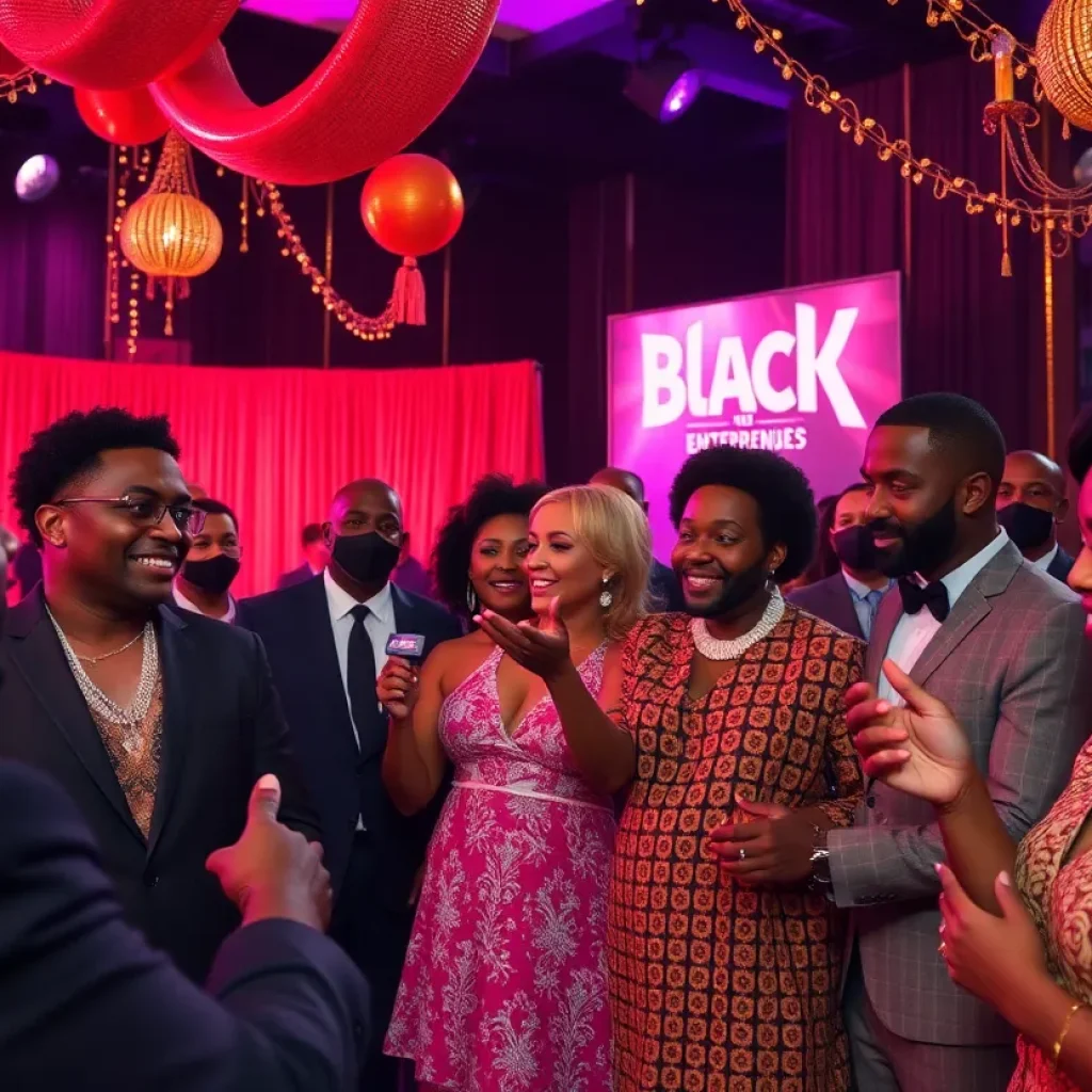 Scene from the Columbia Black Wall Street documentary premiere celebration