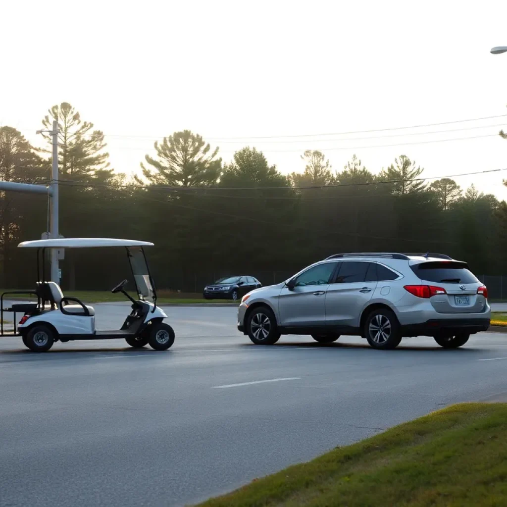 Intersection in Lexington County where a tragic accident occurred.