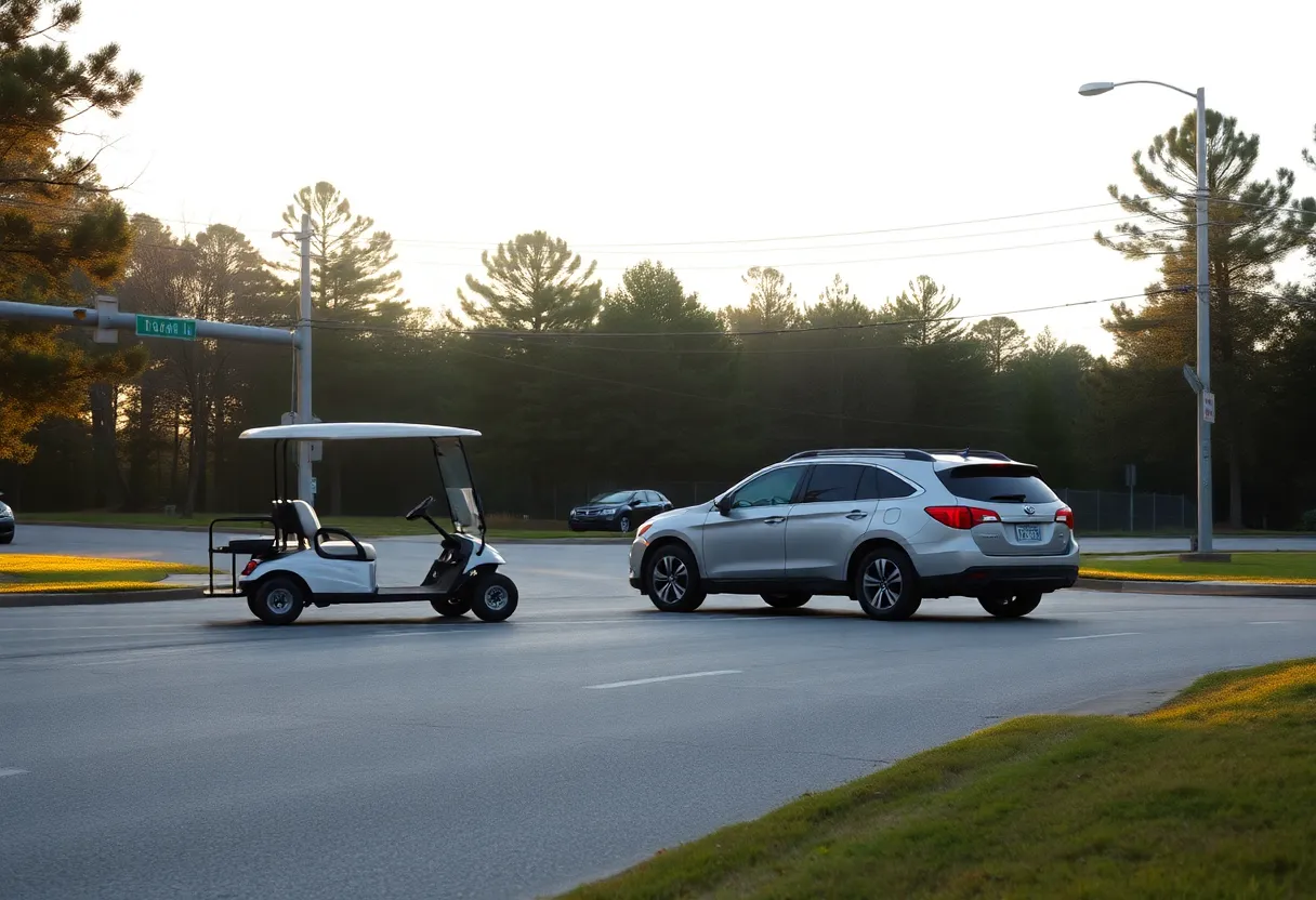 Intersection in Lexington County where a tragic accident occurred.