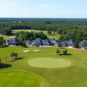 View of golf course homes in Lexington SC