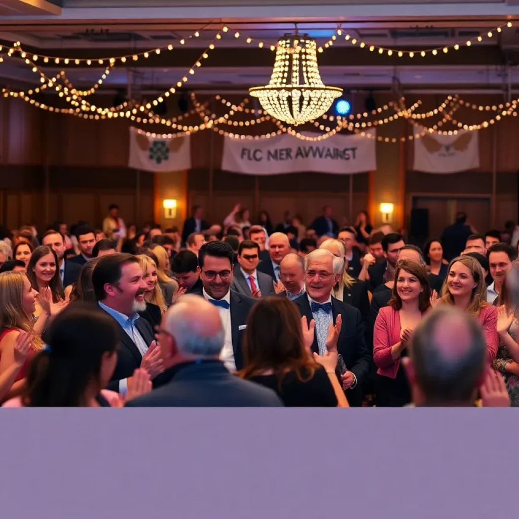 Crowd celebrating at the Tuolumne County Awards Gala