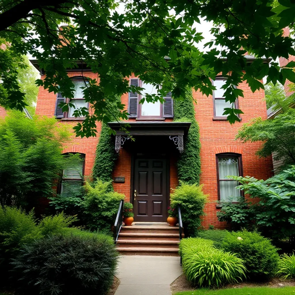 A picturesque historic home in Columbia with red and tan brick exterior.