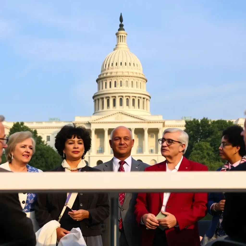 Mayors from various cities meeting at the U.S. Conference of Mayors.