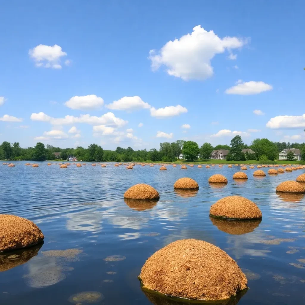 Habitat improvement structures for striped bass in Lake Murray