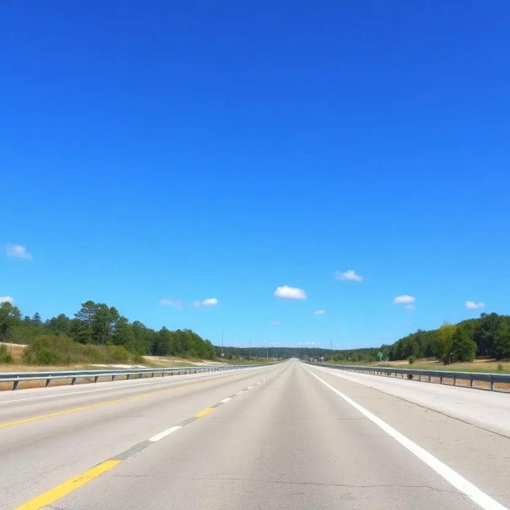 Volunteers cleaning litter from a South Carolina highway