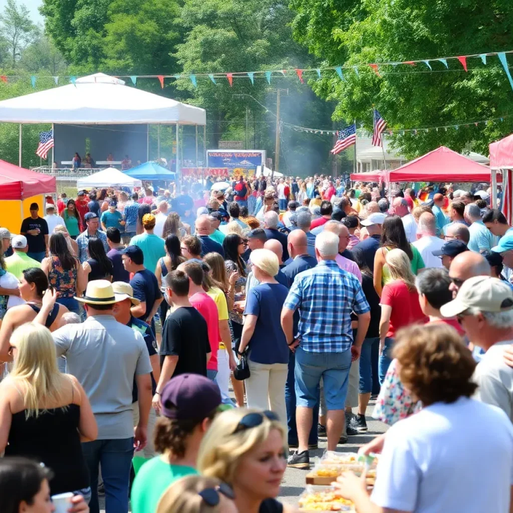 Crowd enjoying the Lexington County Chili Cookoff